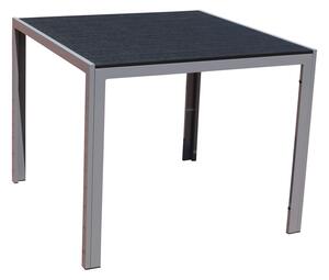 Fargo kerti asztal, négyzet, fekete / szürke