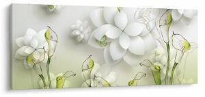 Kép virággal (120x50 cm)