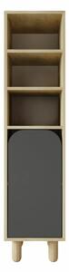 Hanah Home Többcélú szekrény Sapphire Oak Anthracite Parma 1 - Sapphire Oak, Antracit