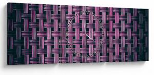 Lila textúrás kép (órával) (90x30 cm)
