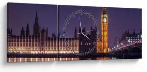 Londoni kép (órával) (90x30 cm)