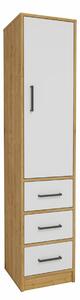 Hanah Home Multi Purpose Cabinet Sapphire Oak White Modera - Sapphire Oak, White