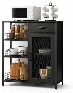 Hanah Home Multi Purpose Cabinet Black Nova - Black