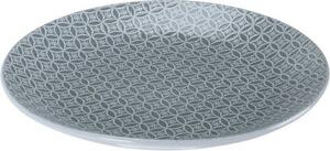 Sea kerámia lapos tányér, 27 cm, szürke