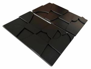 Wallity Dekoratív Fali Kiegészítő Fekete 3D70100-005