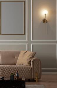 Versailles Gold bársony kanapé, elektromosan ágyazható