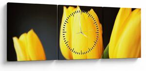Tulipán képe (órával) (90x30 cm)