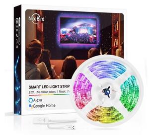 NITEBIRD SL1 Smart Wi-Fi-s RGB LED szalag 2,8m, zene és APP vezérlés