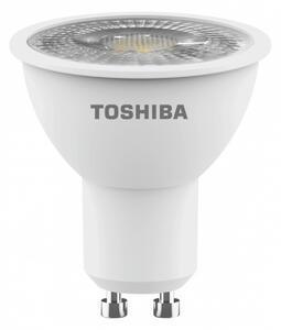 LED lámpa , égő , szpot , GU10 foglalat , 4 Watt , 38° , meleg fehér , TOSHIBA , 5 év garancia