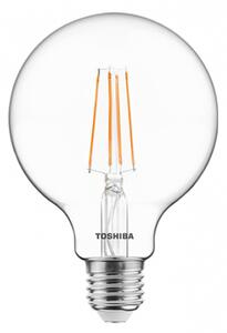 LED lámpa , égő , izzószálás hatás , filament , E27 foglalat , 8.5 Watt , meleg fehér , TOSHIBA , 5 év garancia