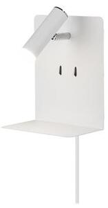 Trio 2225570231 3000K/240lm/IP20/fehér USB-s LED fali lámpa