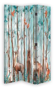 Gario Paraván Erdo és erdei állatok Méret: 110 x 170 cm, Kivitelezés: Klasszikus paraván