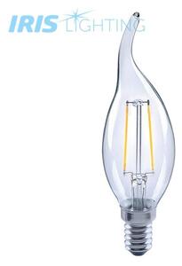 Iris Lighting Filament Bulb Longtip FLCT35 4W/4000K/360lm aranyszínű gyertya E14 LED fényforrás