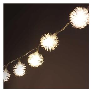 Zúzmara alakú 3cm/10m/meleg fehér/80db LED-es/USB-s fénydekoráció