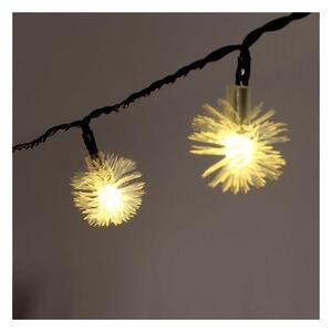 Zúzmara alakú 3cm/5m/IPX3 szabványos/meleg fehér/20db LED-es/napelemes fénydekoráció