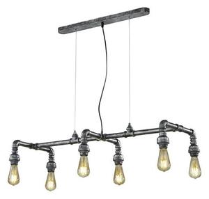 TRIO 307000688 GOTHAM 6 x E27 antik ezüst többágú függeszték