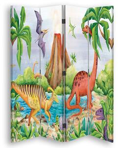 Gario Paraván Dinoszauruszok a tónál Méret: 145 x 170 cm, Kivitelezés: Klasszikus paraván