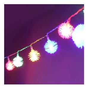 Zúzmara alakú 3cm/5m/több színű/50db LED-es/3xAA elemes fénydekoráció