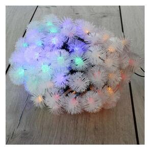Zúzmara alakú 3cm/12m/IPX3 szabványos/több színű/100db LED-es/napelemes fénydekoráció