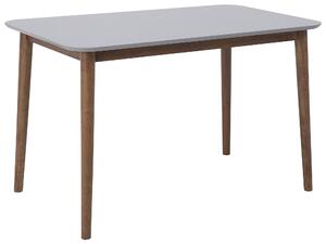 Divatos étkezőszék szett egy asztallal és négy székkel barna és szürke színben 118 cm MODESTO