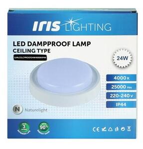 Iris Lighting ML-CELCPROOF 24W/4000K/2200lm IP44 fehér LED mennyezeti lámpa