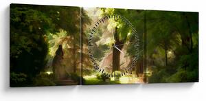Park képe (órával) (90x30 cm)