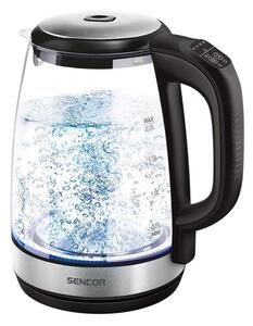 Sencor SWK 2090BK 2l inox-fekete üveg vízforraló