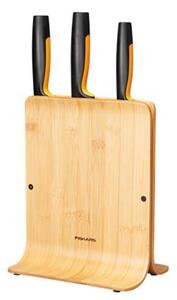 Késblokk, bambusz, 3 késes, FISKARS "Functional Form™"