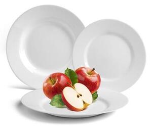 Lapostányér, fehér, 25 cm, 24 db-os szett, "GastroLine"