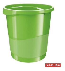 Papírkosár, 14 liter, ESSELTE "Europost", Vivida zöld