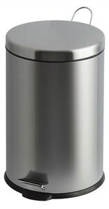 Pedálos szemetes, fém, 30 l, VEPA BINS, króm