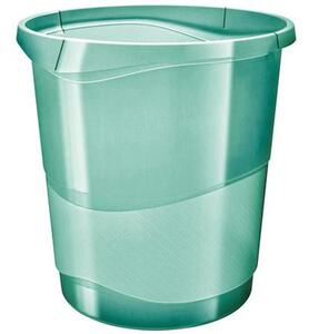 Papírkosár, 14 liter, ESSELTE "Colour`Breeze", áttetsző zöld