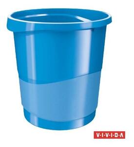 Papírkosár, 14 liter, ESSELTE "Europost", Vivida kék