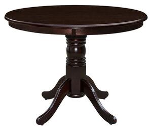 Étkezőasztal, kerek, gesztenye, átmérő 106 cm, TABLOS NEW