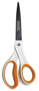 Olló, általános, tapadásmentes, 20 cm, FISKARS "Non-Stick", fehér