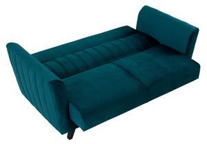 VALERAM 1 kinyitható kanapé tárolóval - kék