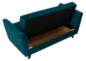 VALERAM 1 kinyitható kanapé tárolóval - kék