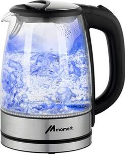 Vízforraló, üvegkannával, 1,7 l ,MOMERT