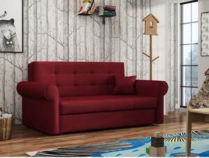 BELA SILVER 3 kinyitható kanapé tárolóval - piros