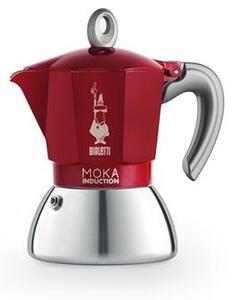 Bialetti Moka 6944 Induction 4 személyes indukciós piros kotyogós kávéfőző