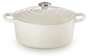 Le Creuset Signature kerek öntöttvas sütő-főzőedény, 26cm, 5,3 l, habcsók