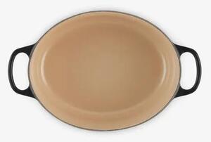 Le Creuset Signature ovális öntöttvas sütő-főzőedény, 35cm, 8,9 l, fekete