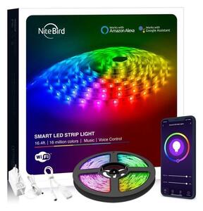 NITEBIRD SL3 Smart Wi-Fi-s RGB LED szalag 10m, zene és APP vezérlés