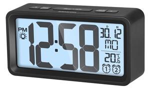 Sencor SDC 2800 B fekete digitális ébresztőóra hőmérővel