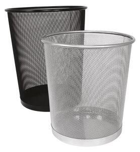 Fémhálós papírkosár 29,5x34cm, 20 liter nagy Fornax fekete