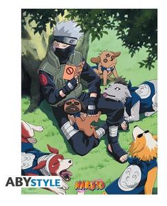 Naruto "Kakashi and dogs" 52x38 cm poszter