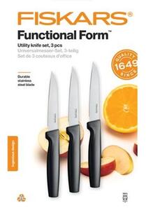 Késkészlet, általános, 11 cm, FISKARS "Functional Form" fekete