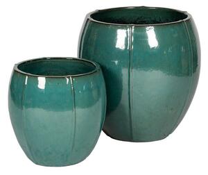 Alden Vase kerámia növénytartó szett türkiz 36,5x42-48x60cm S2