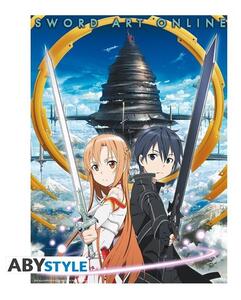 Sword Art Online "Asuna & Krito Aincrad" 52x38 cm poszter