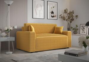 RADANA kényelmes kinyitható kanapé - sárga